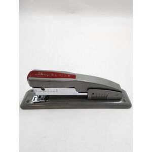 Vintage Swingline 400 S Stapler Gray Red Metal Office Industrial Made in USA